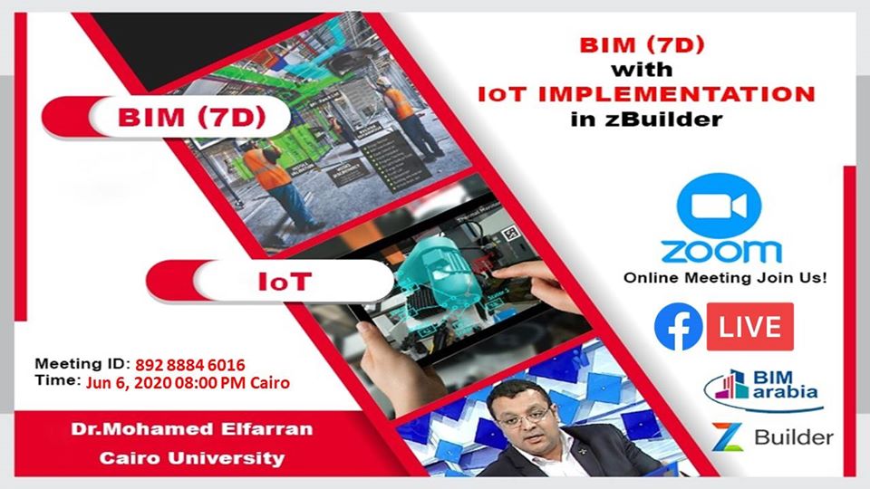 BIM (7D) with IoT implementation in zBuilder Online Show – BIMArabia